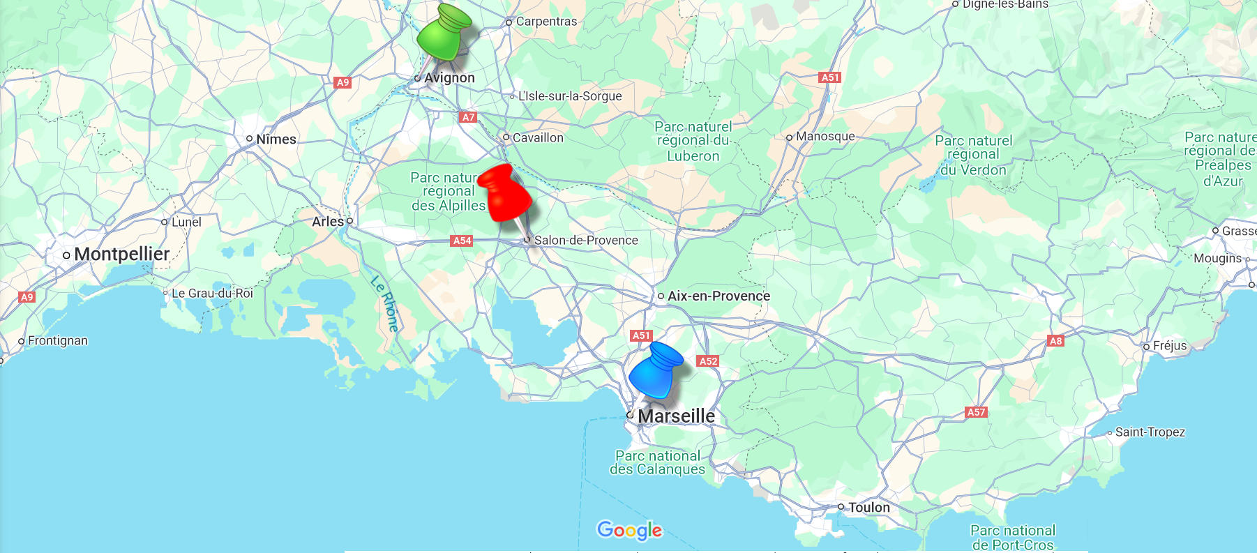 Map by Google